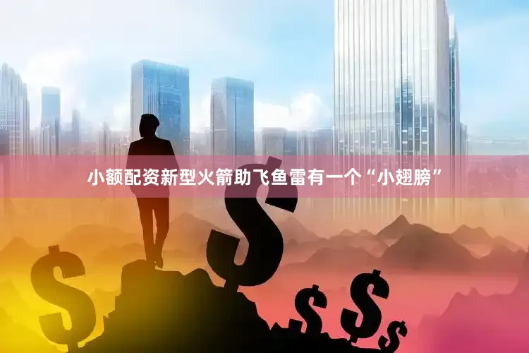 小额配资新型火箭助飞鱼雷有一个“小翅膀”