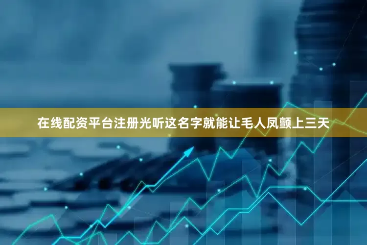 在线配资平台注册光听这名字就能让毛人凤颤上三天