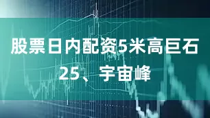 股票日内配资5米高巨石25、宇宙峰
